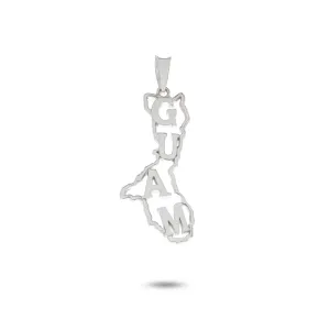 14K Gold Guam Island Name Pendant VINCE