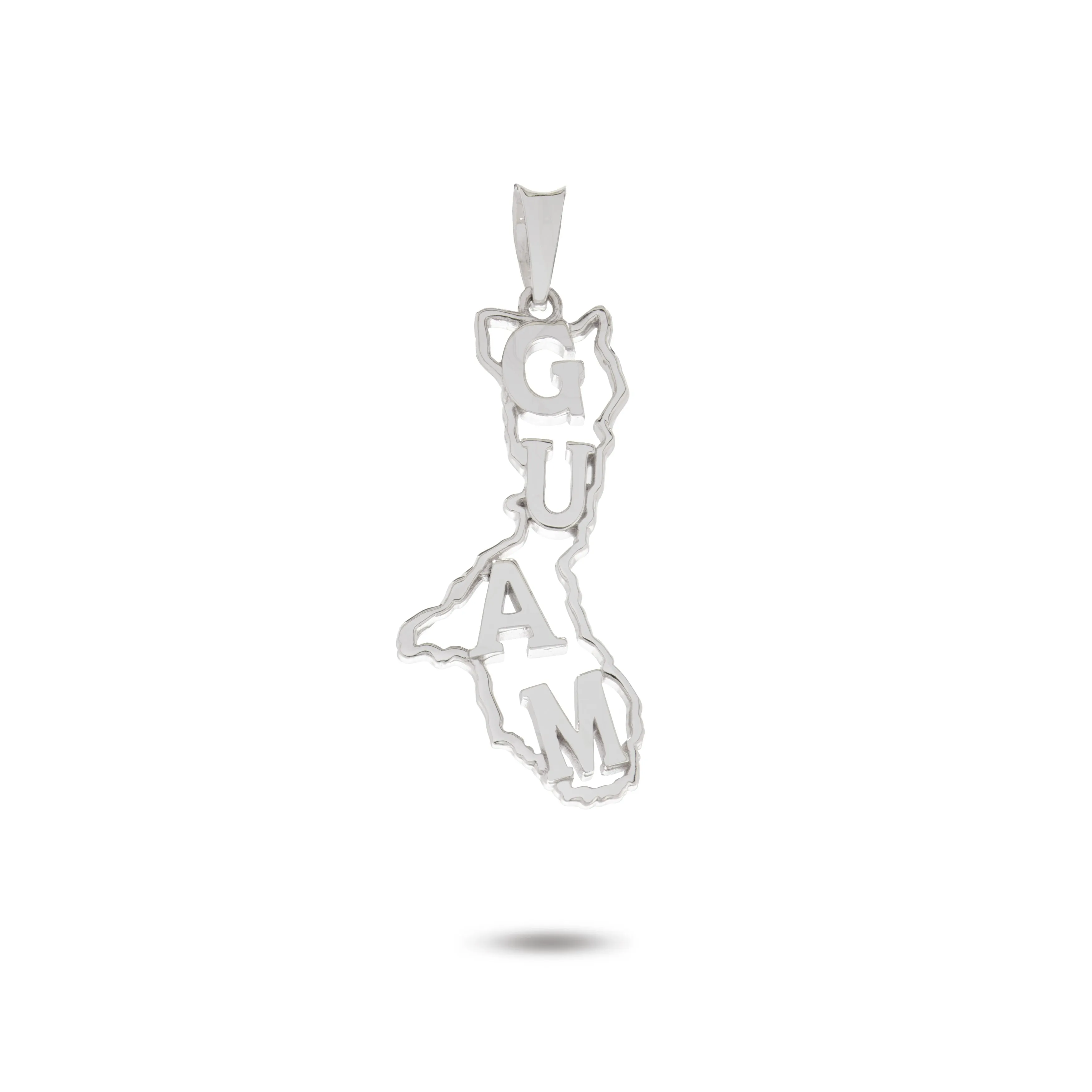 14K Gold Guam Island Name Pendant VINCE