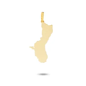 14K Yellow Gold Guam Island Pendant VINCE