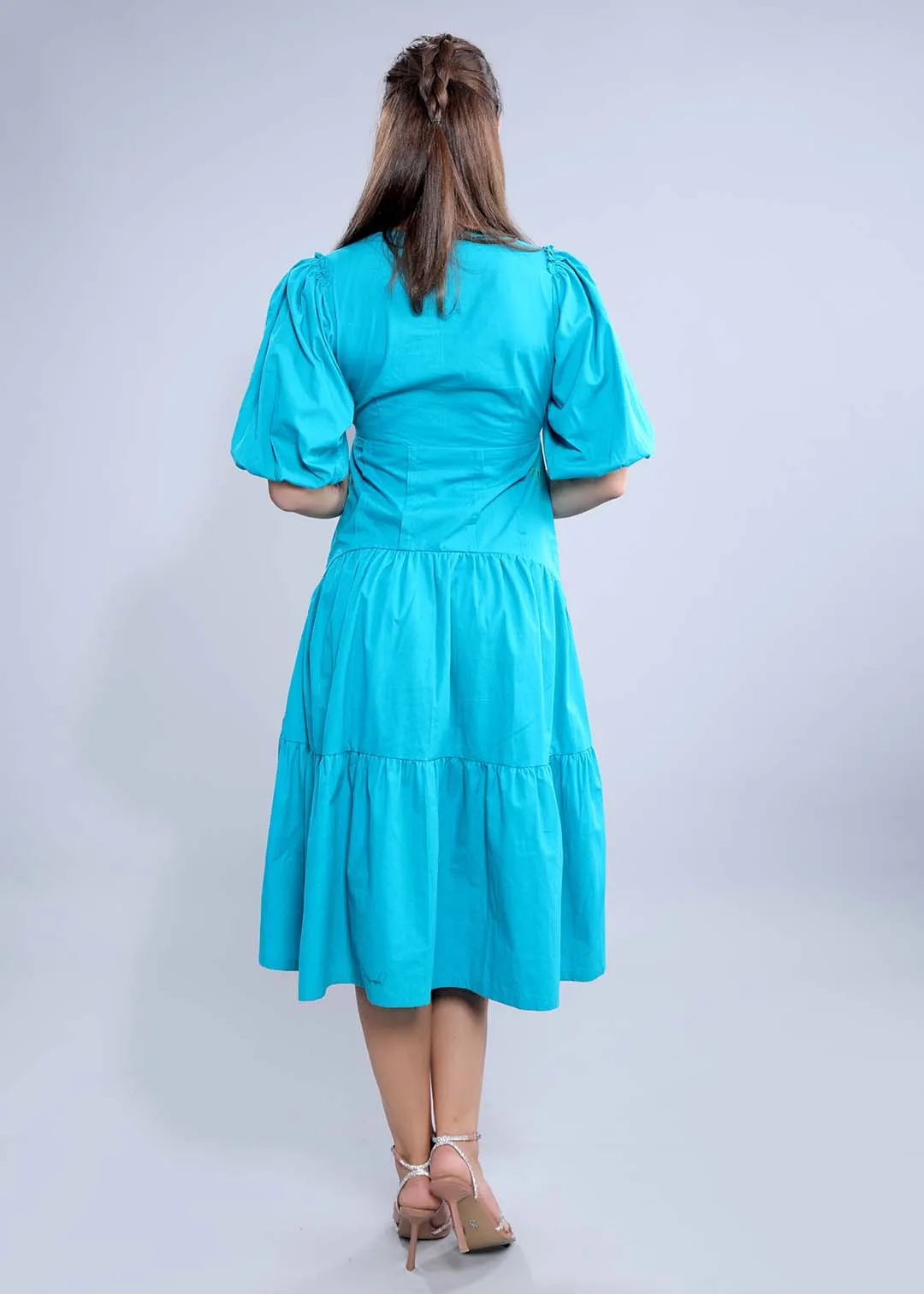 A-Line Blue Dress French Theory