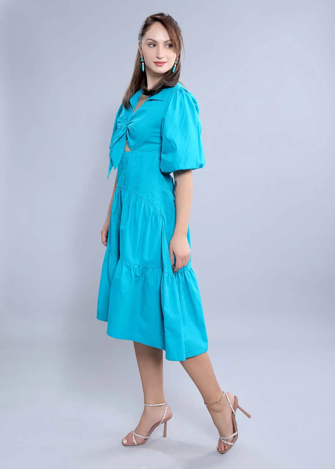 A-Line Blue Dress French Theory