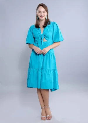 A-Line Blue Dress French Theory