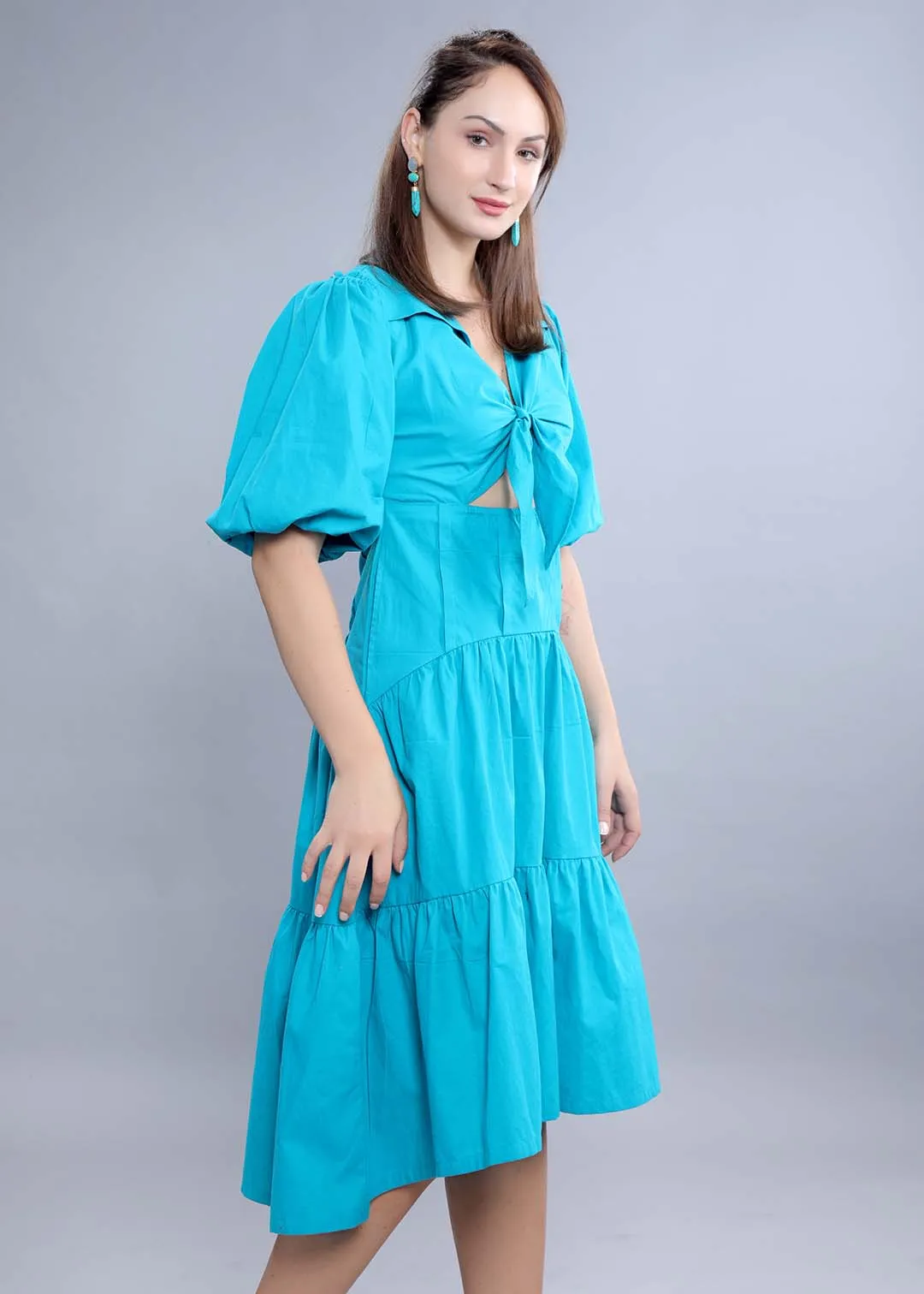A-Line Blue Dress French Theory