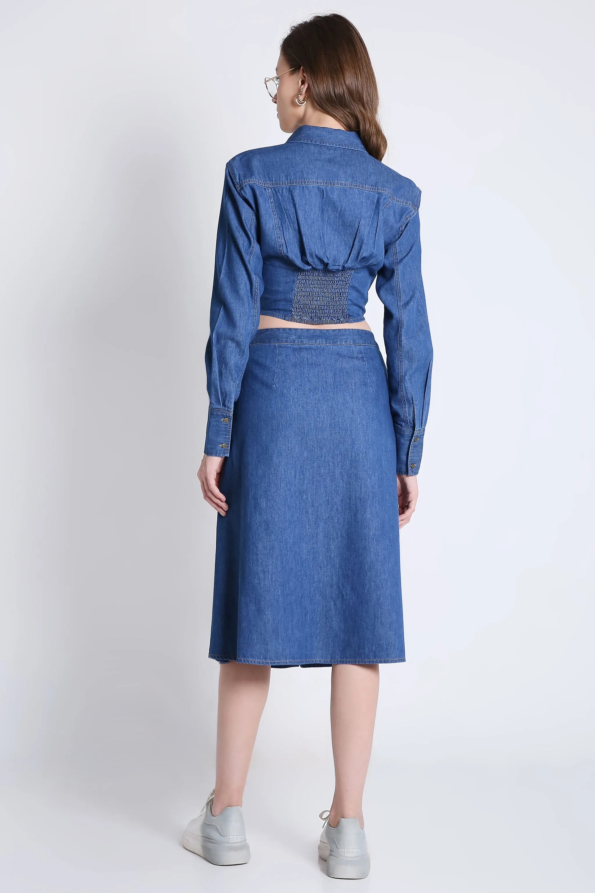A Line Denim Skirt French Theory