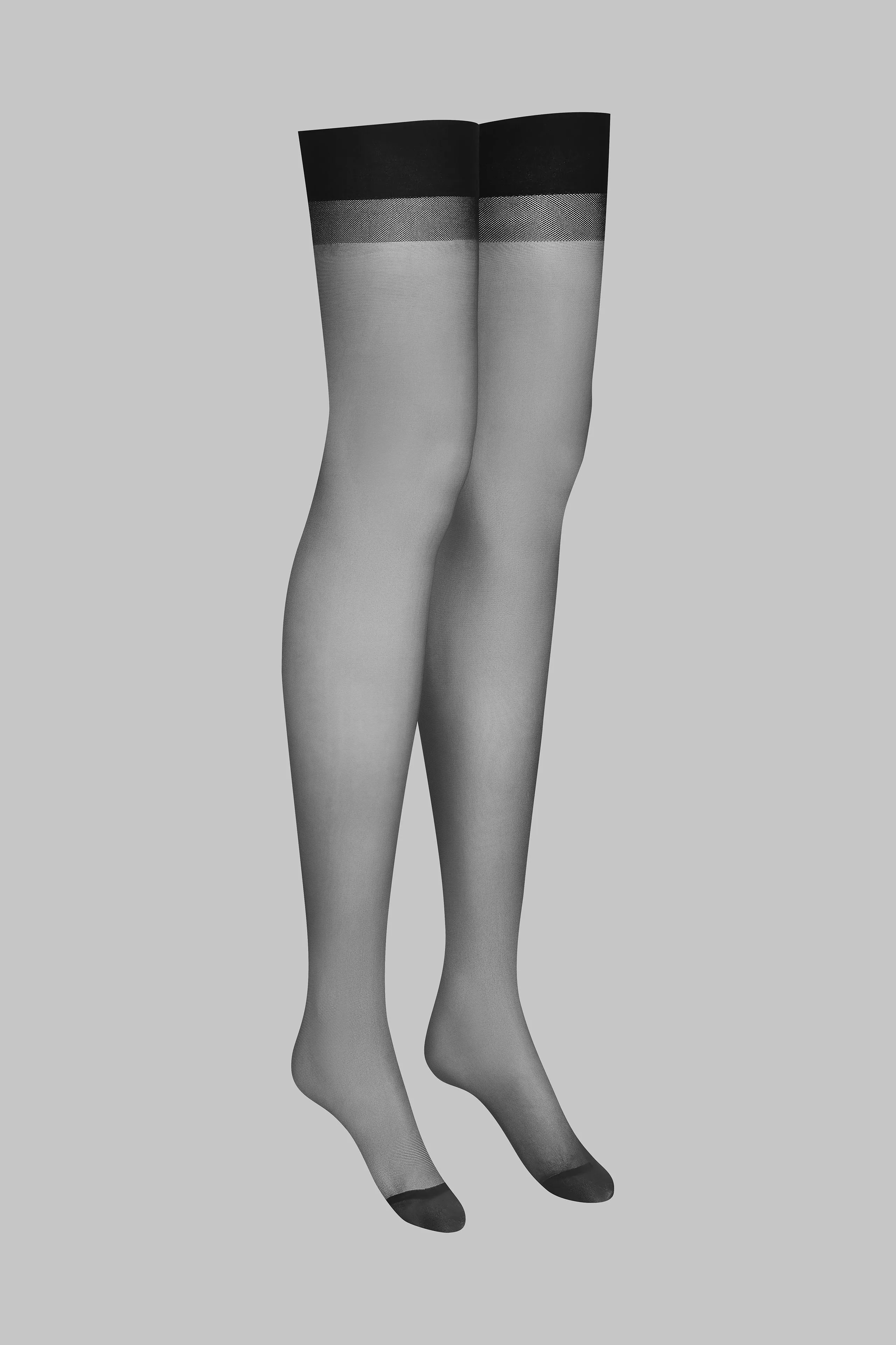 Back seamed garter stockings - 20D - Les Coquetteries Maison Close