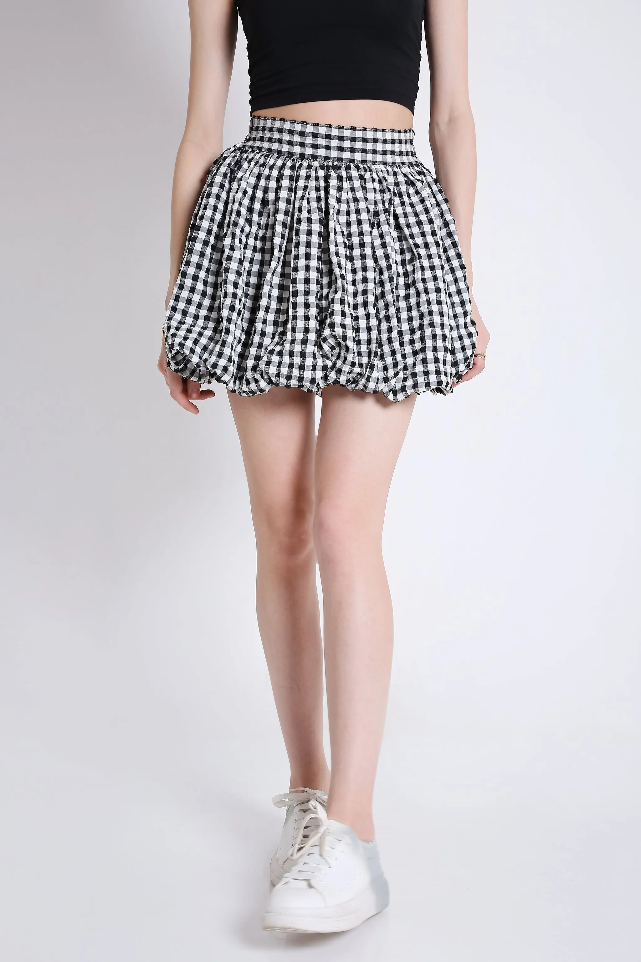 Balloon Checks Mini Skirt French Theory