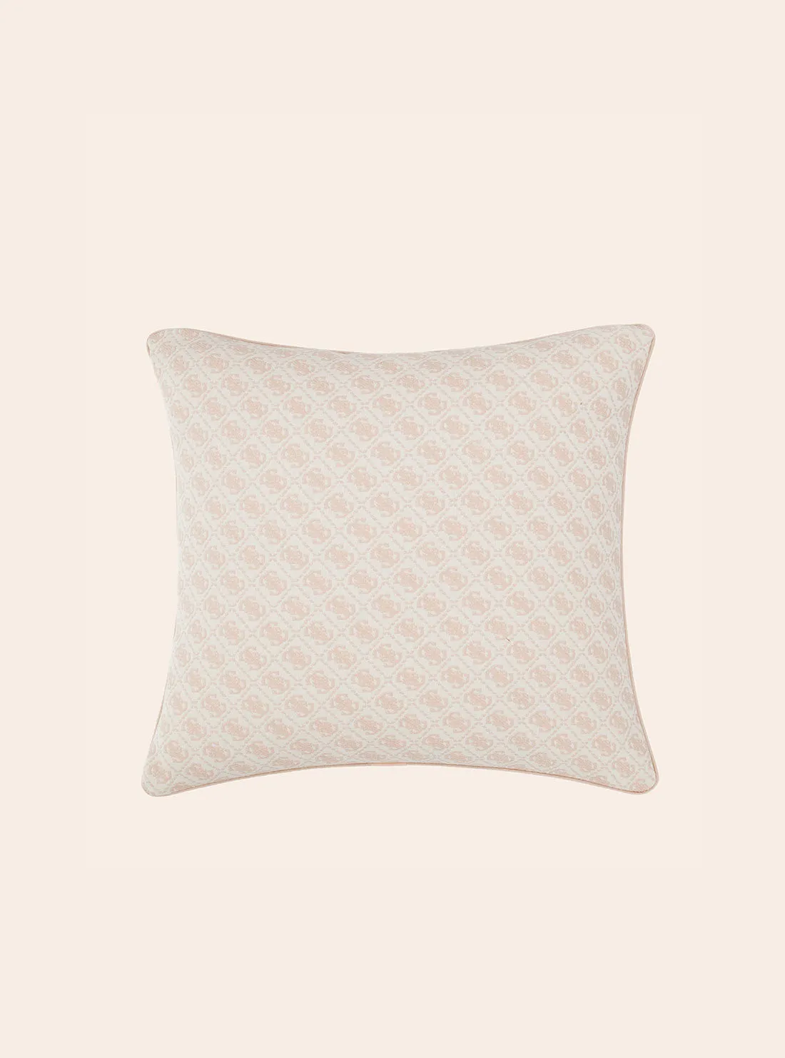 Beige Logo Jacquard Cushions Guess