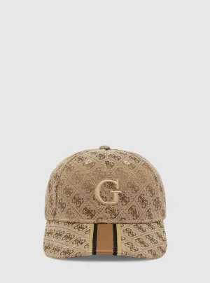 Beige Logo London Baseball Cap Guess