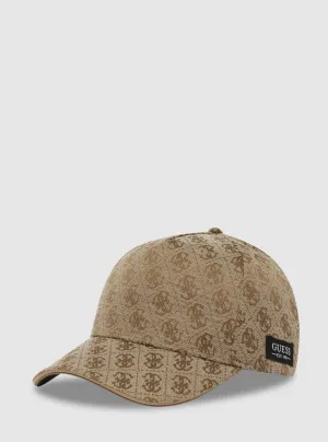 Beige Logo Milano Baseball Cap Guess