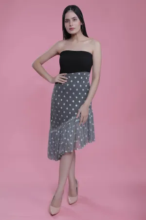 Black Jacquard A-Line Tube Dress French Theory