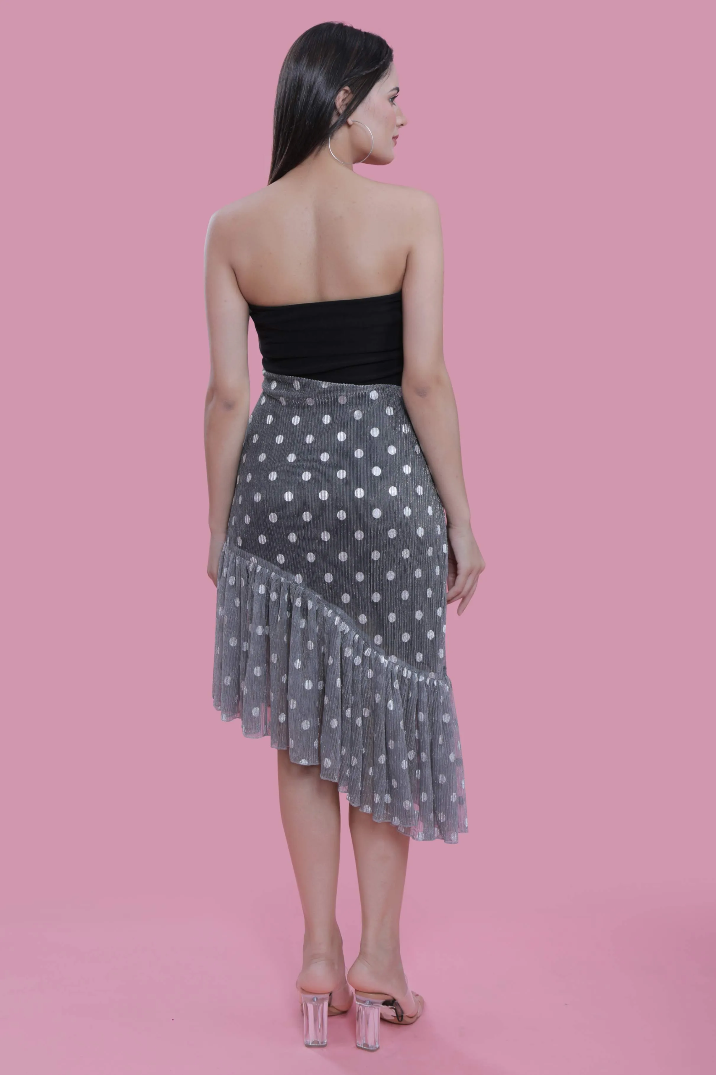 Black Jacquard A-Line Tube Dress French Theory