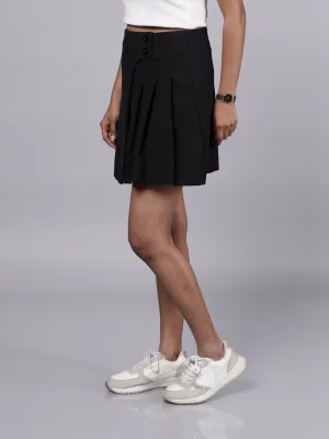 Black Pleated Mini Skirt French Theory