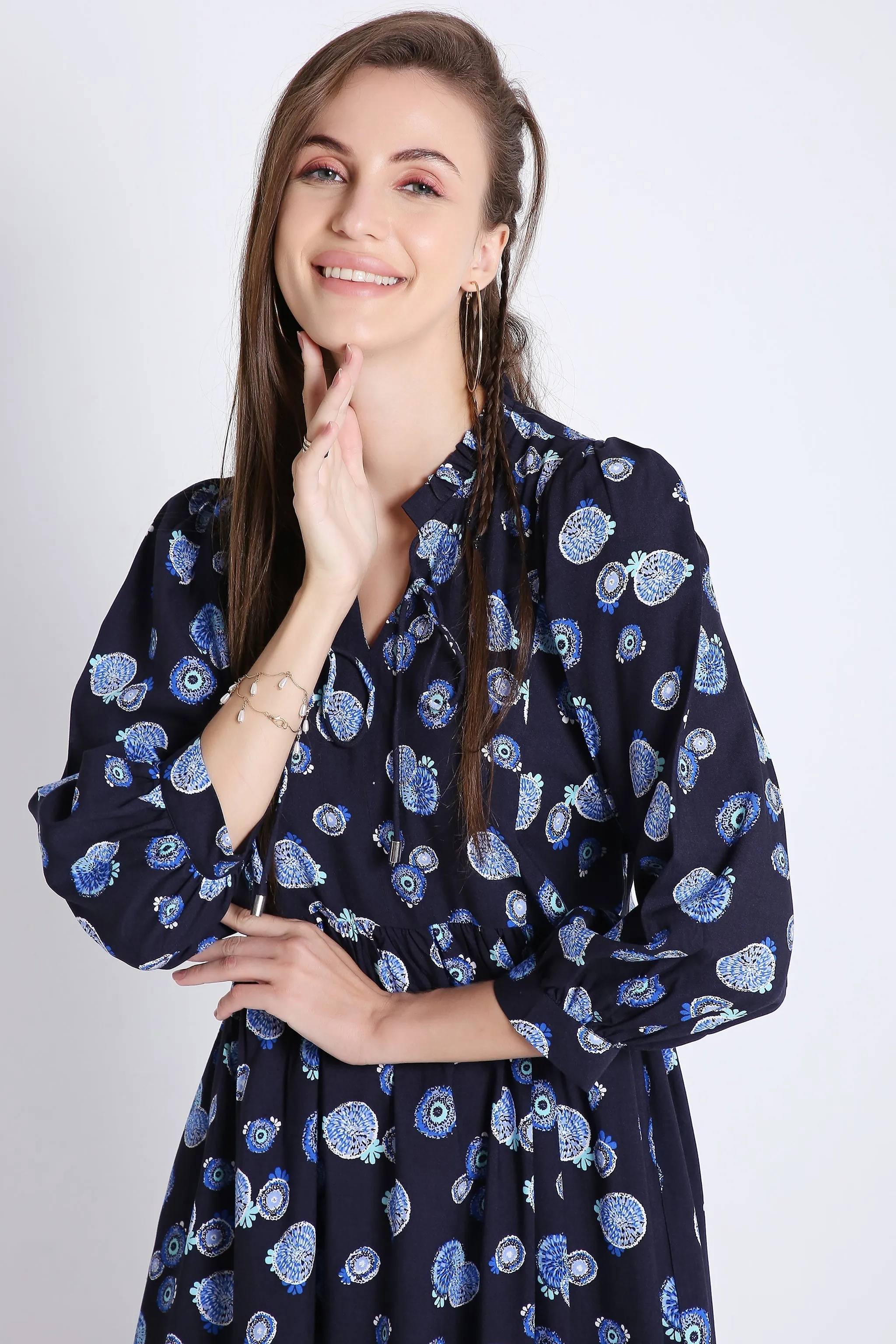 Black Short Dress with Batwing Sleeve (Without Belt) French Theory