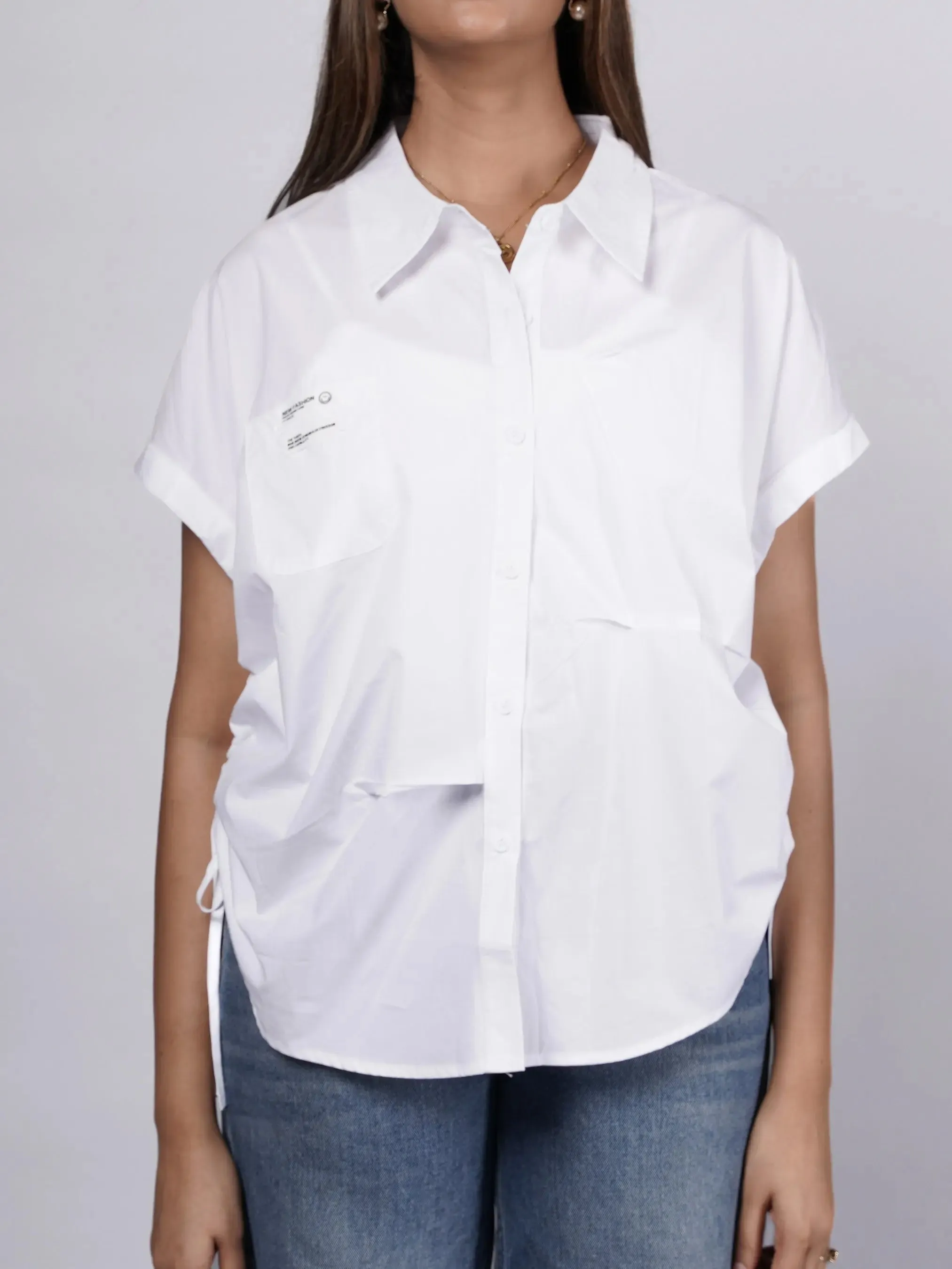 Boxy Fit White Shirt French Theory