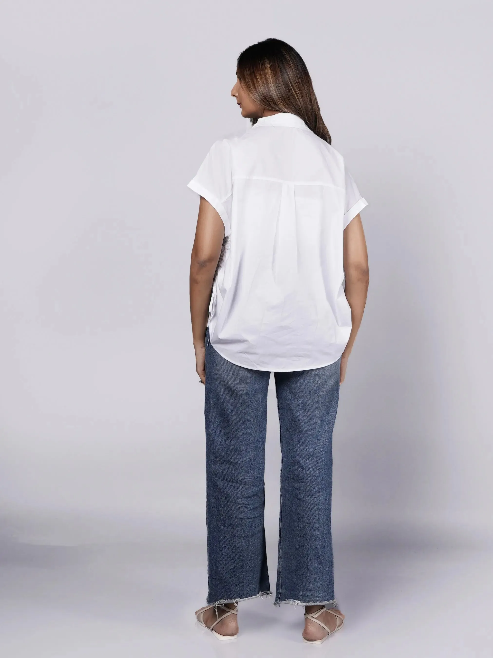Boxy Fit White Shirt French Theory