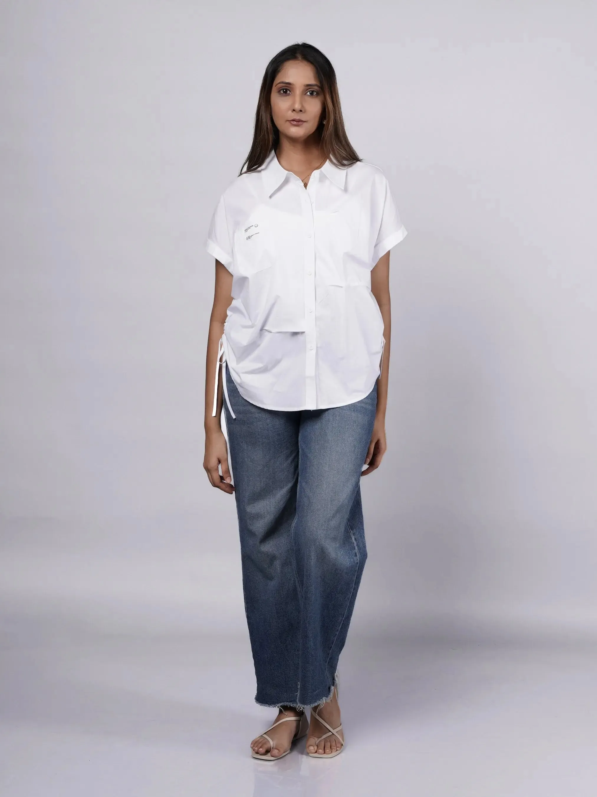 Boxy Fit White Shirt French Theory