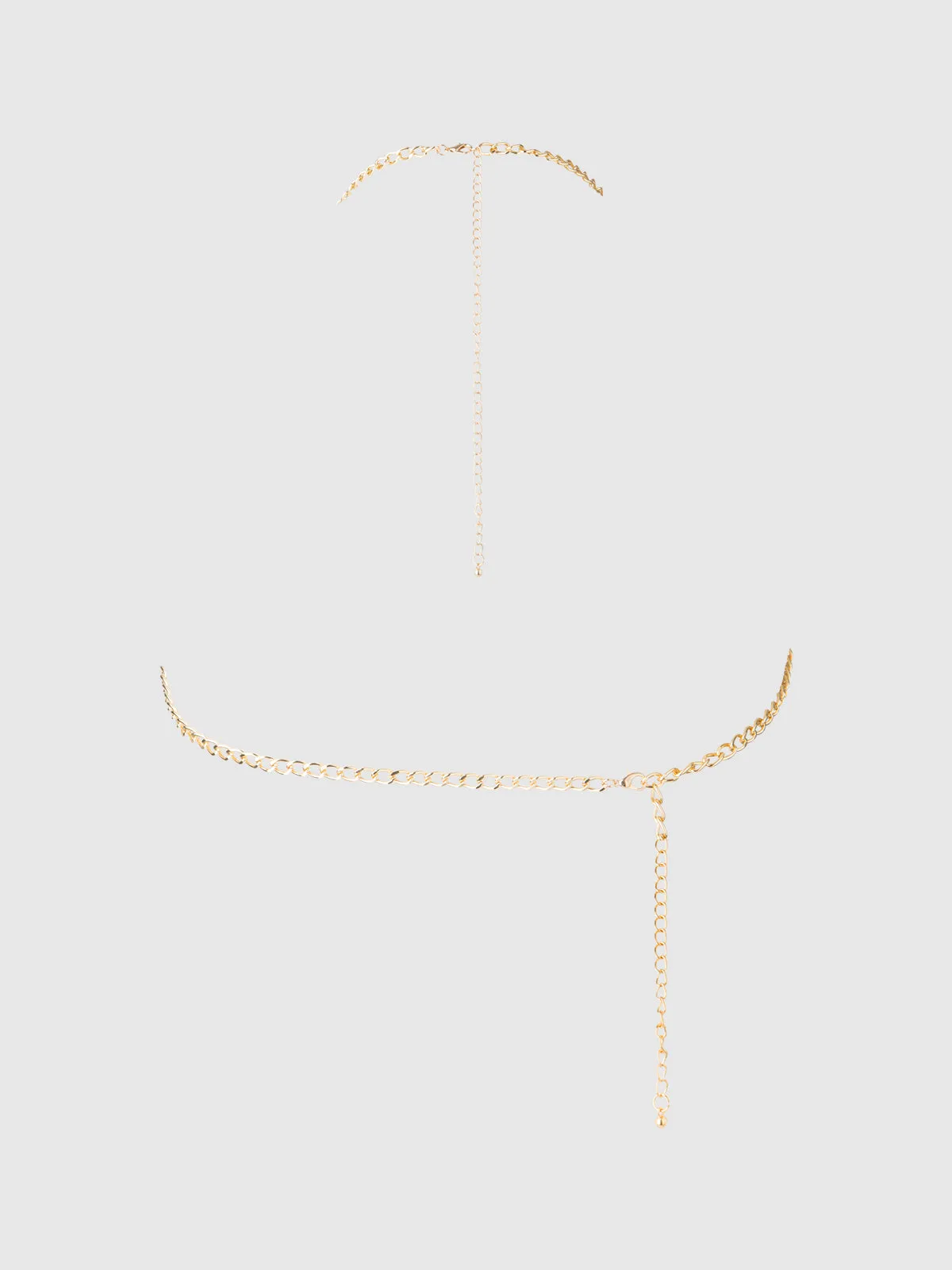 Chain Drape Halter Bralette