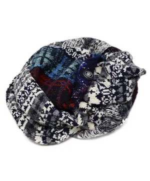 Chanel Multicolor Plaid Wool & Cashmere Shawl