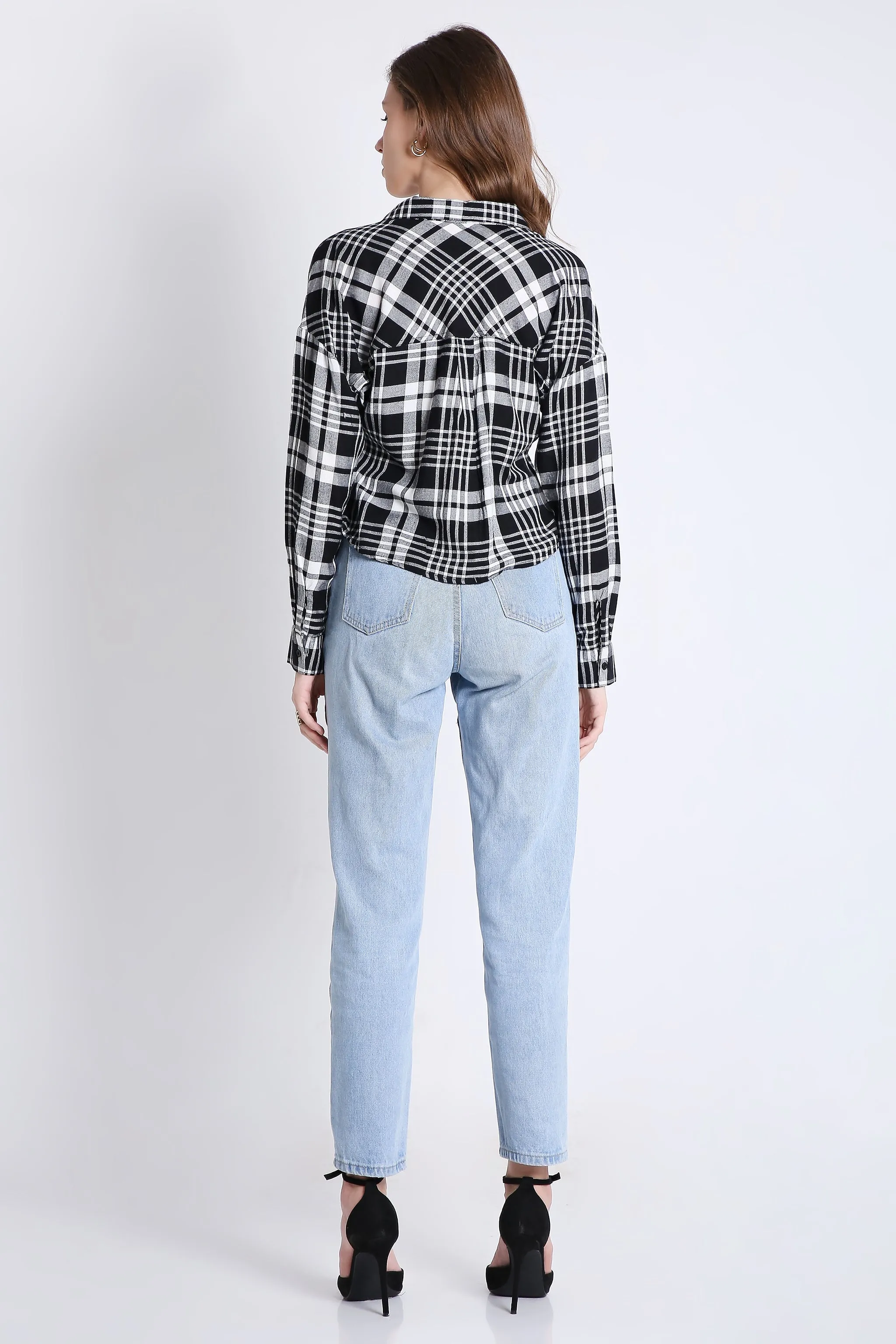Checks Red Crop Shirt French Theory