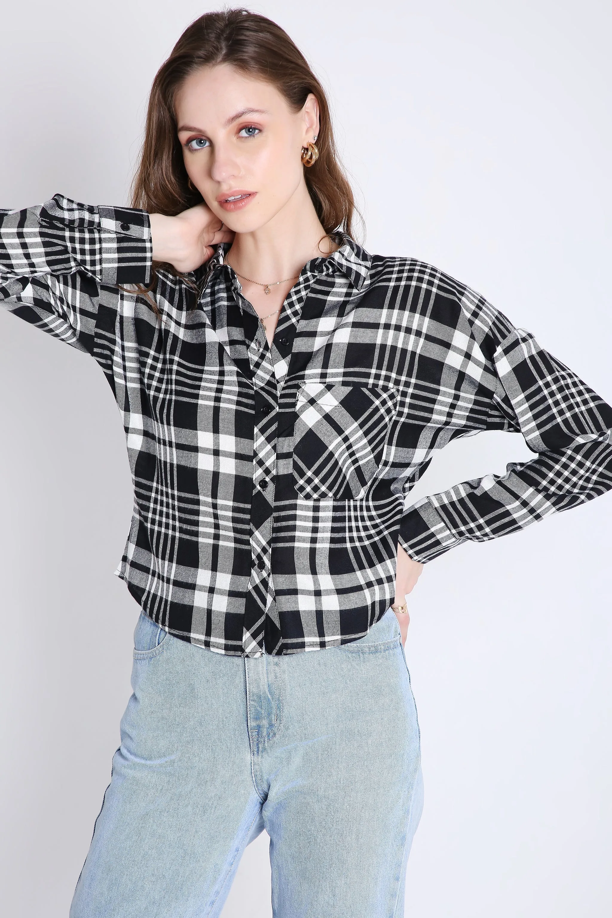 Checks Red Crop Shirt French Theory