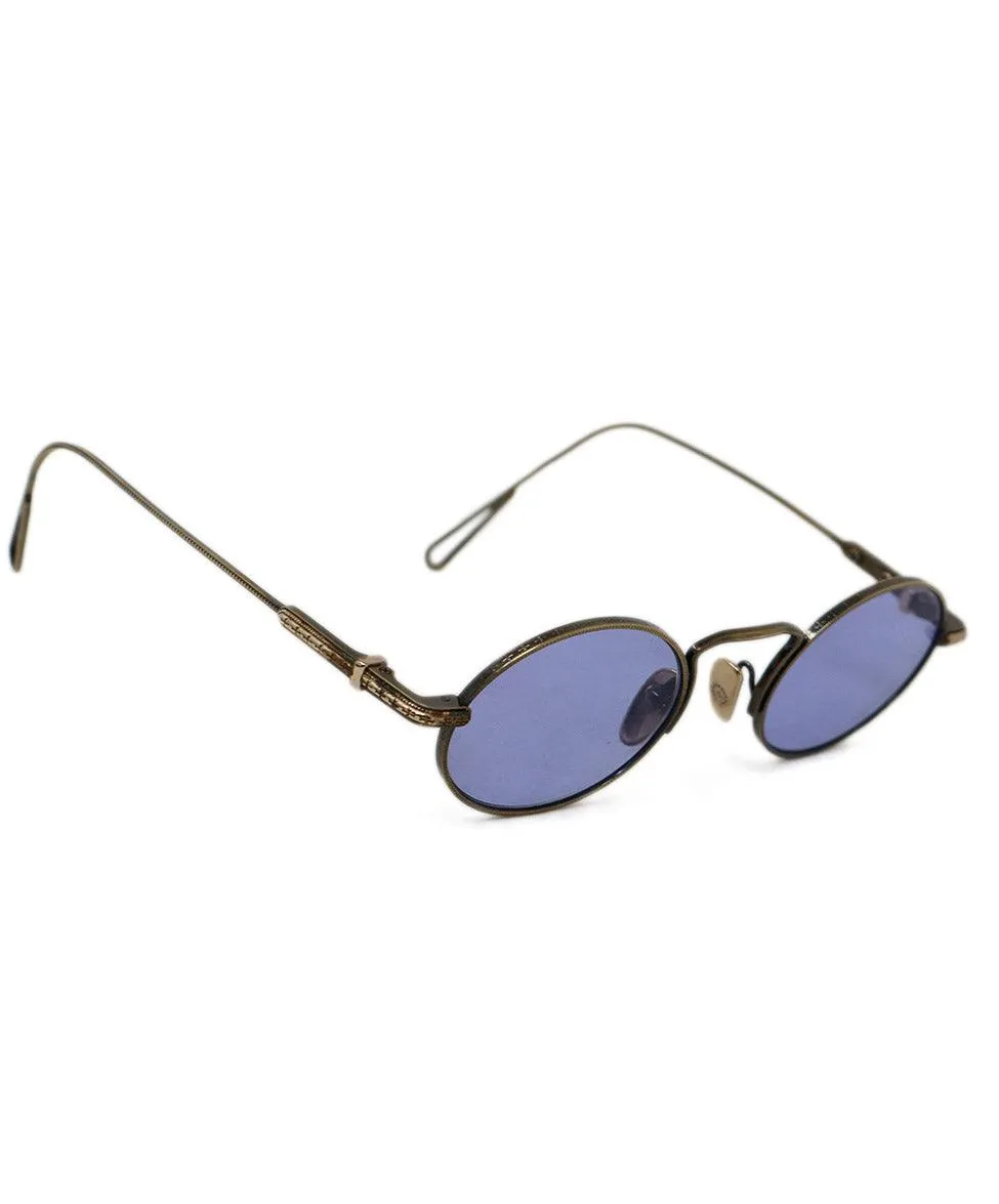 Chrome Hearts Blue Lens Clapper Sunglasses