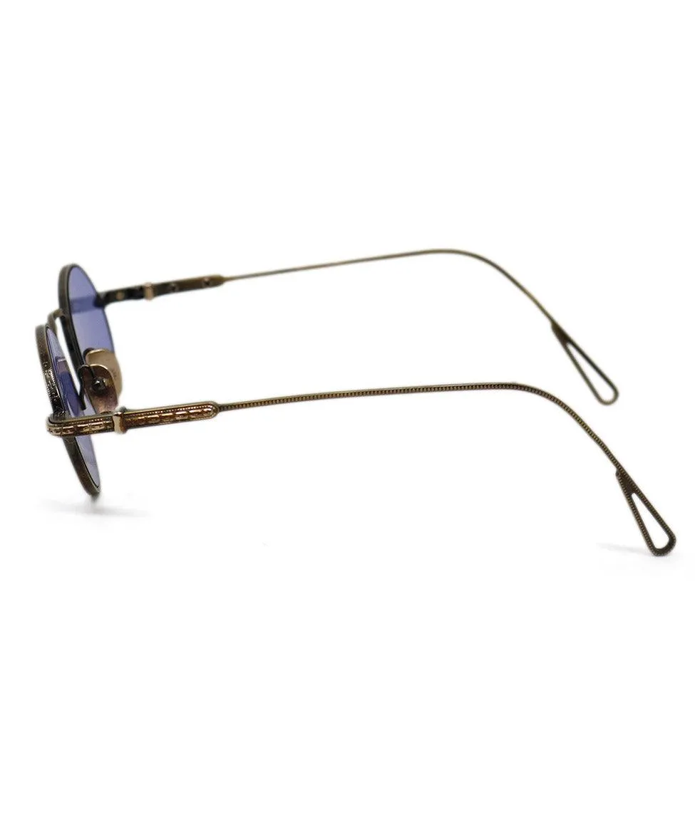 Chrome Hearts Blue Lens Clapper Sunglasses