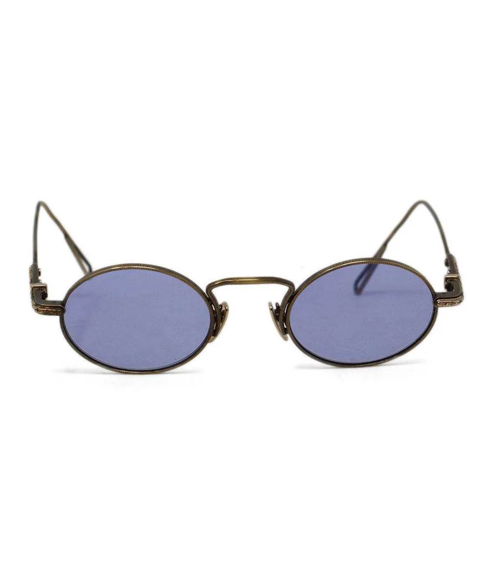Chrome Hearts Blue Lens Clapper Sunglasses