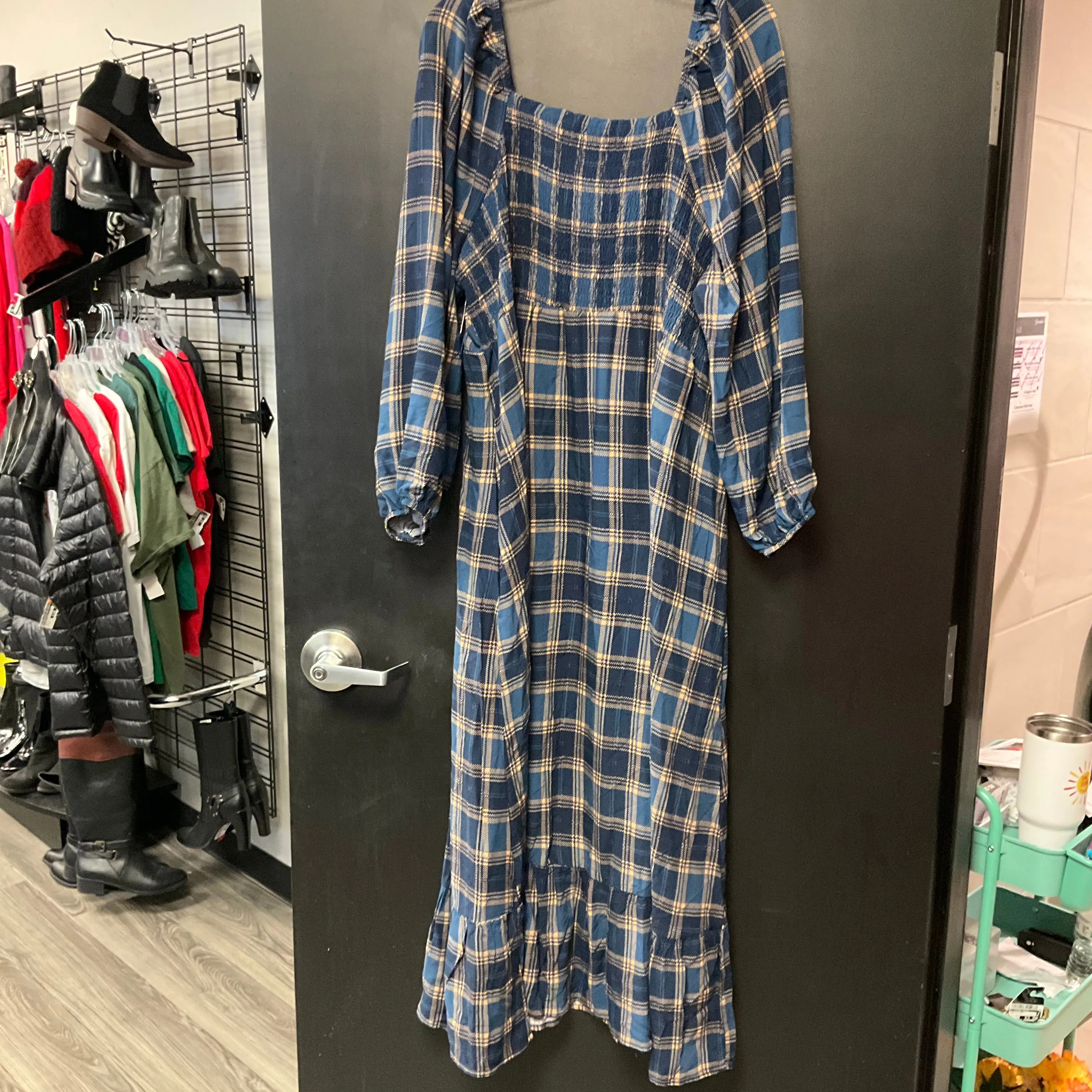 Dress Casual Maxi By Terra & Sky In Blue, Size: Xl