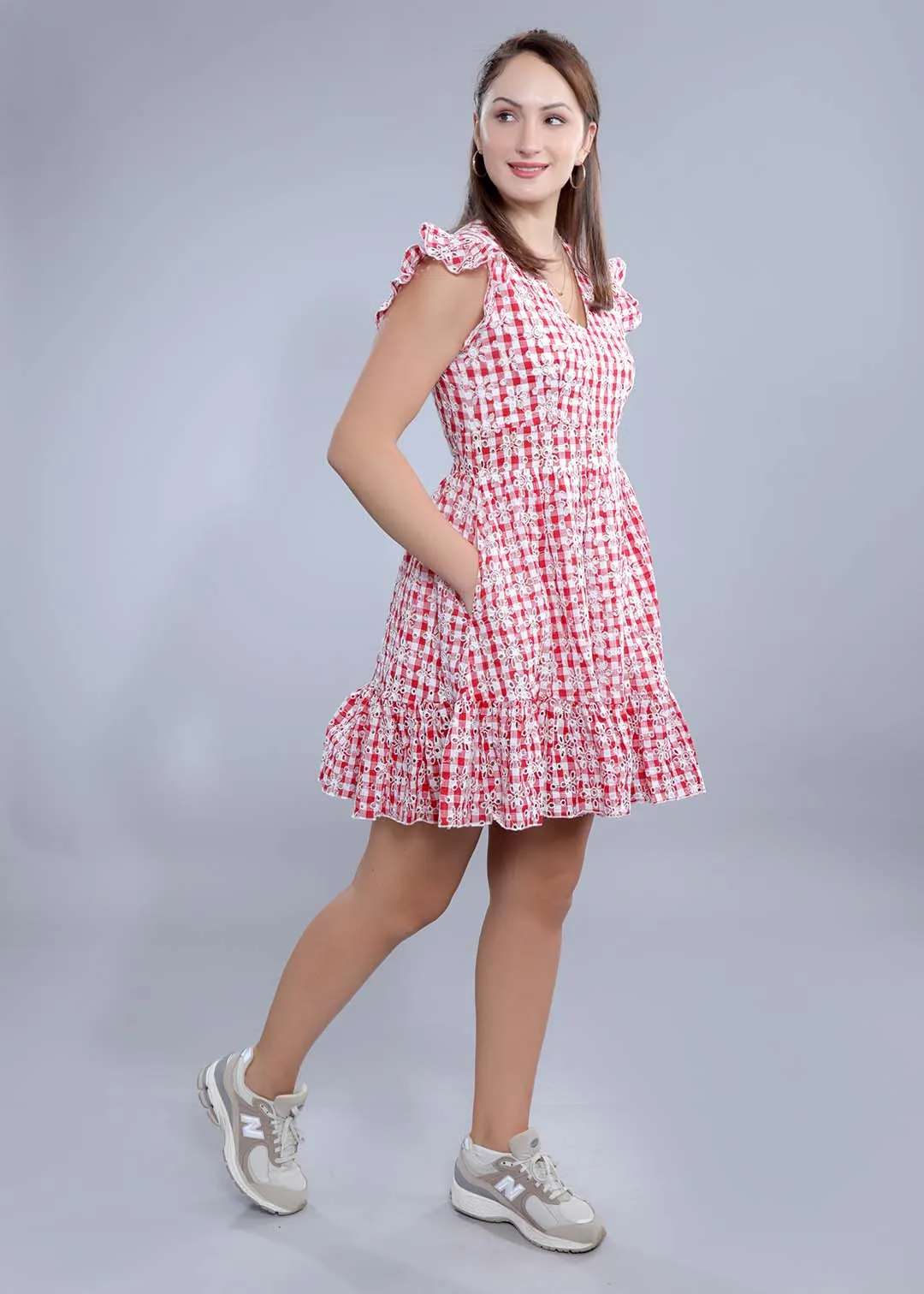 Fit & Flare Schiffli Dress French Theory
