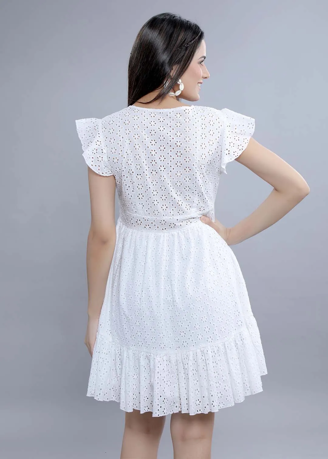 Fit & Flare Schiffli Dress French Theory