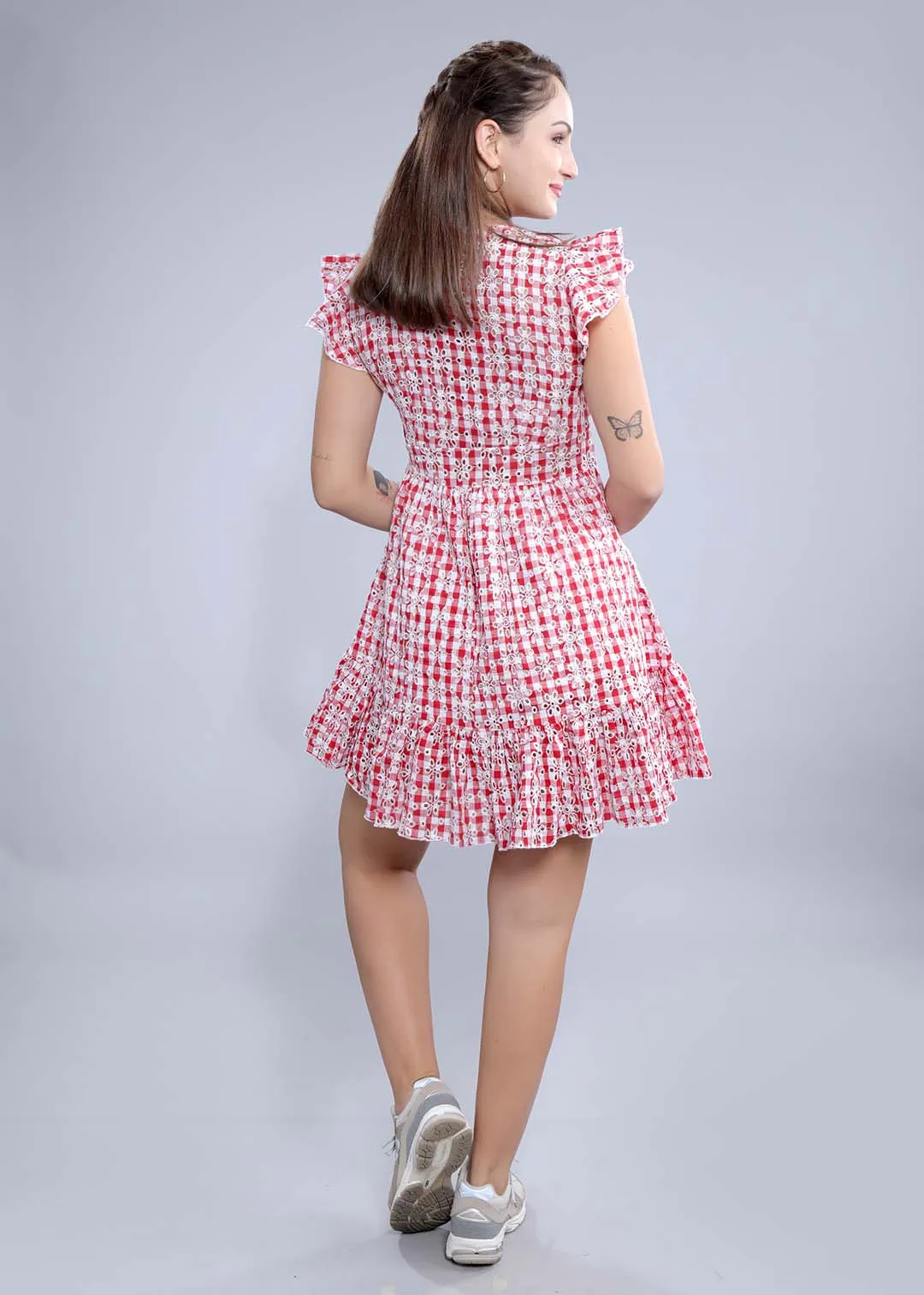 Fit & Flare Schiffli Dress French Theory