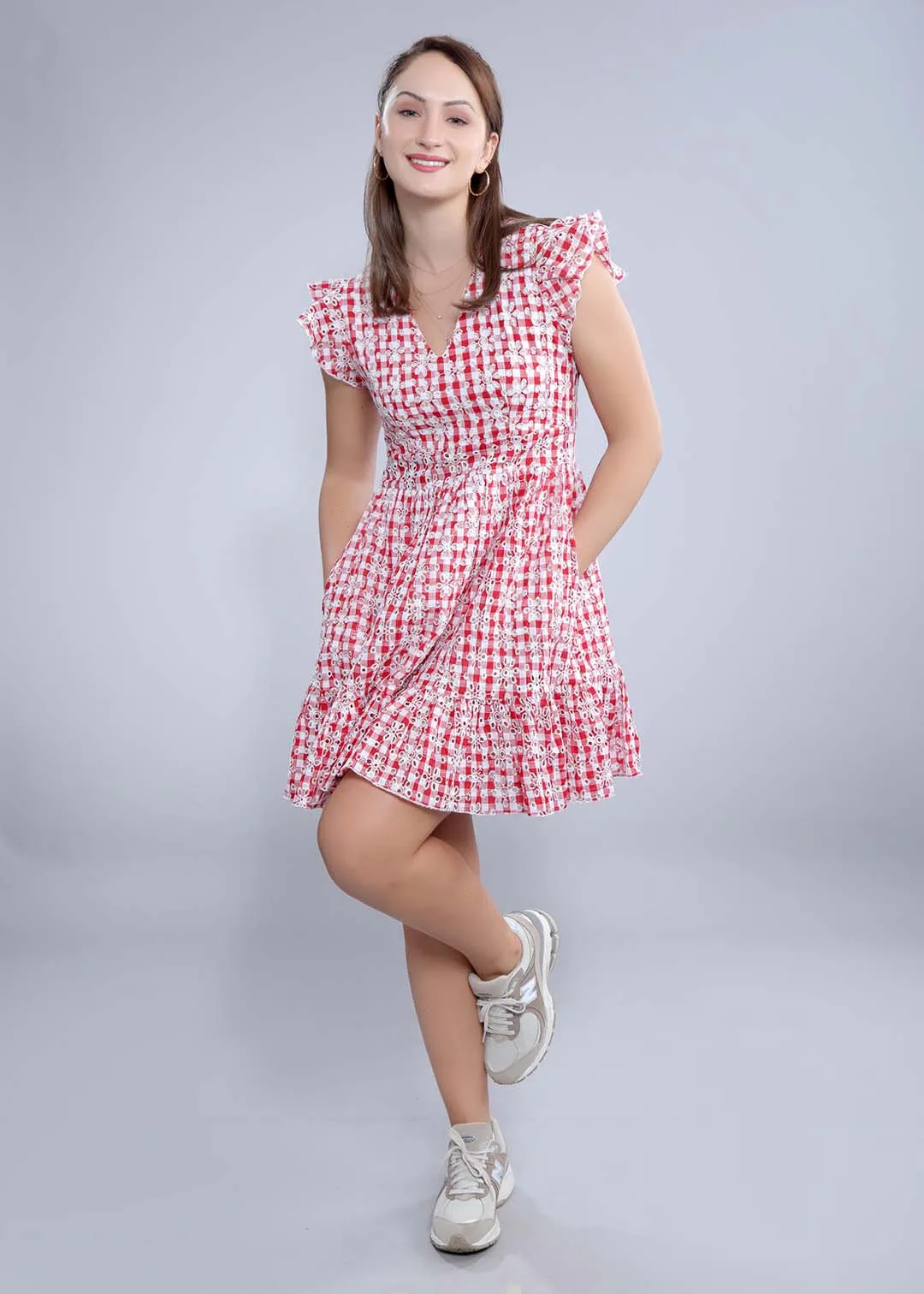 Fit & Flare Schiffli Dress French Theory