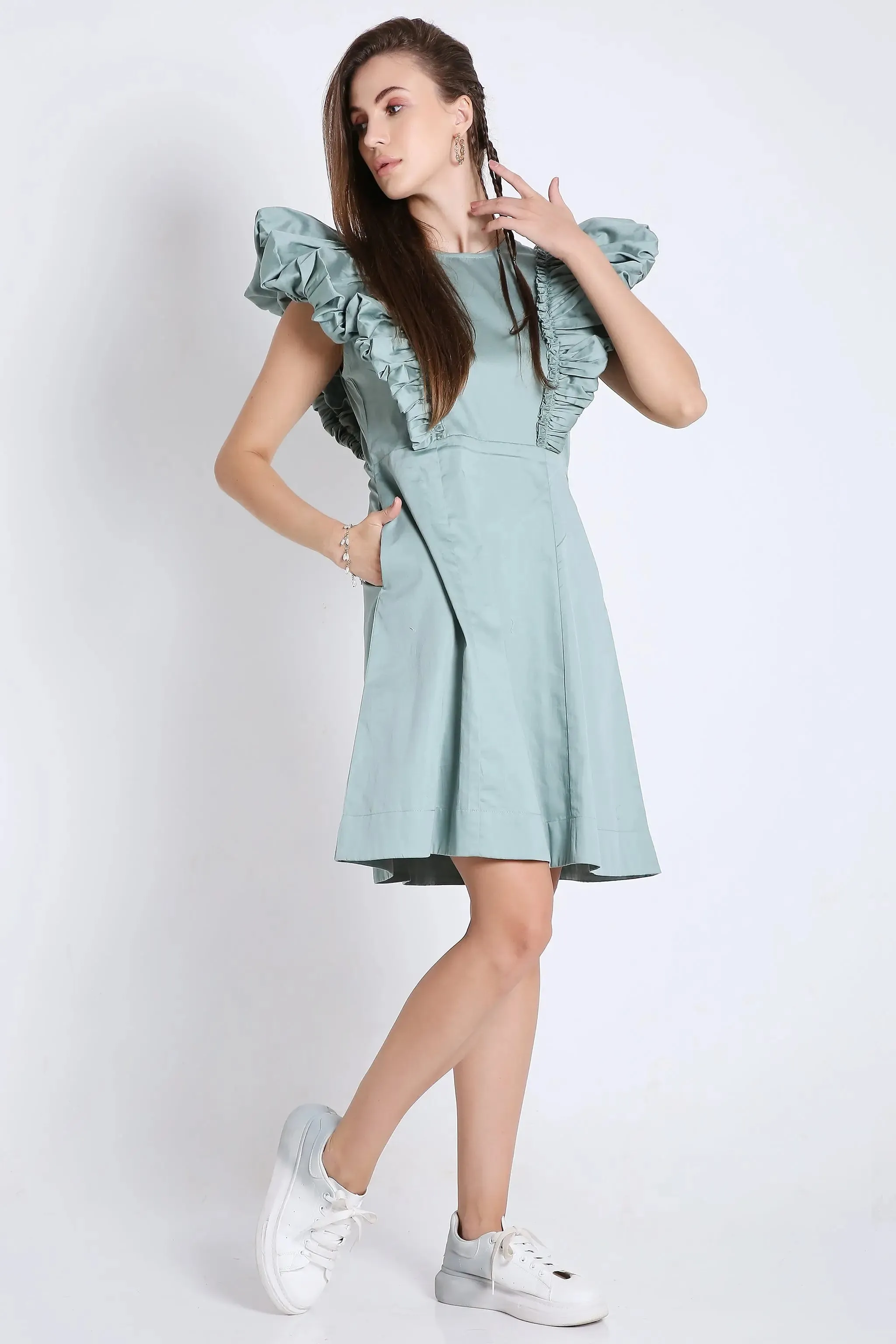 Fuchsia Short Dress French Theory