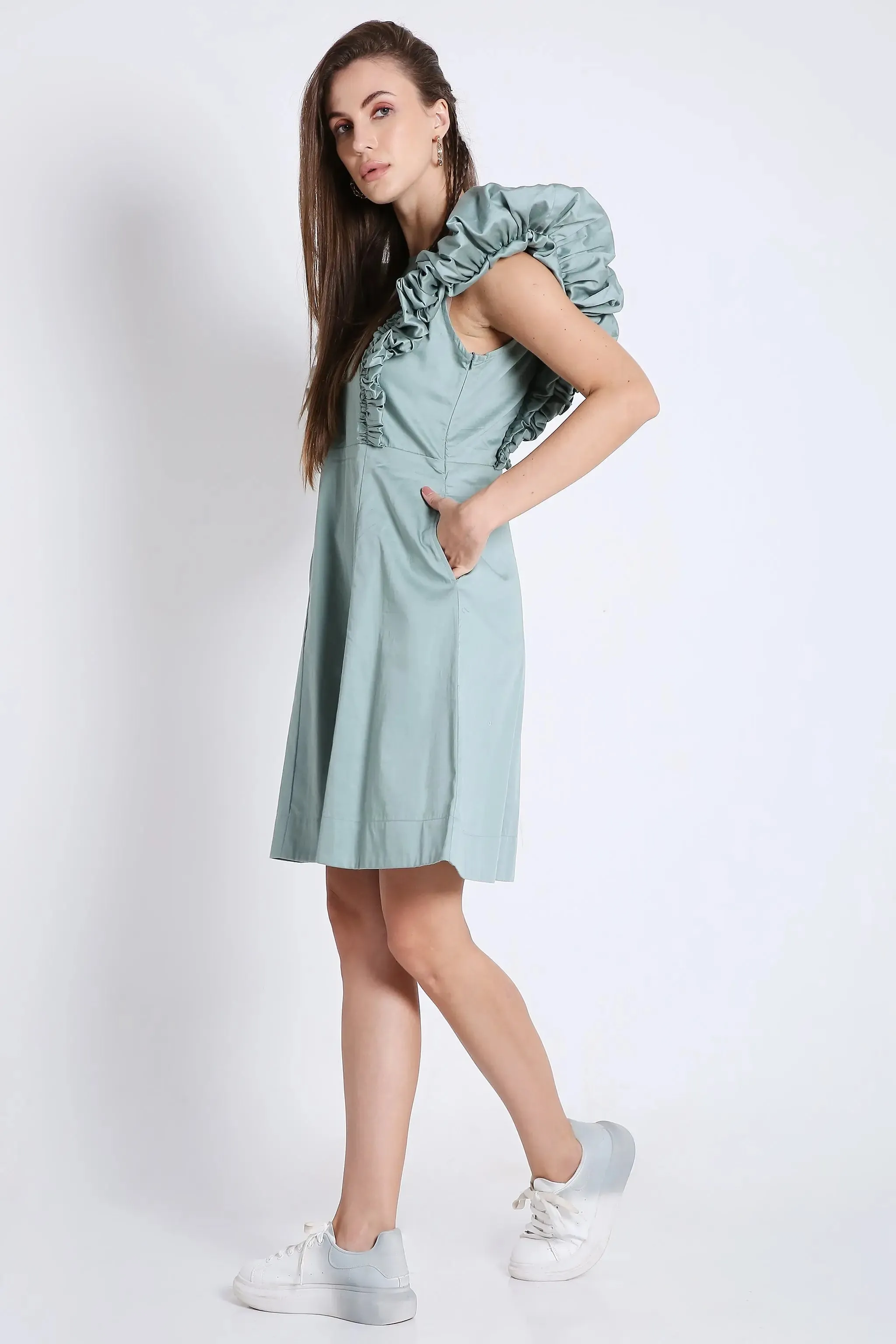 Fuchsia Short Dress French Theory