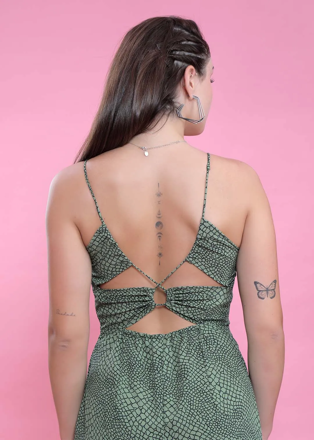 Green Long Jumpsuit French Theory