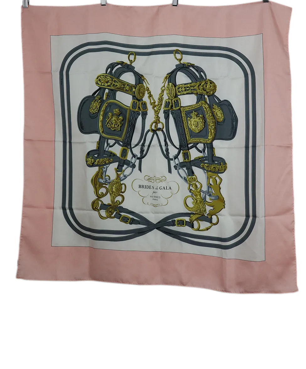 Hermes Brides de Gala Print Silk Scarf