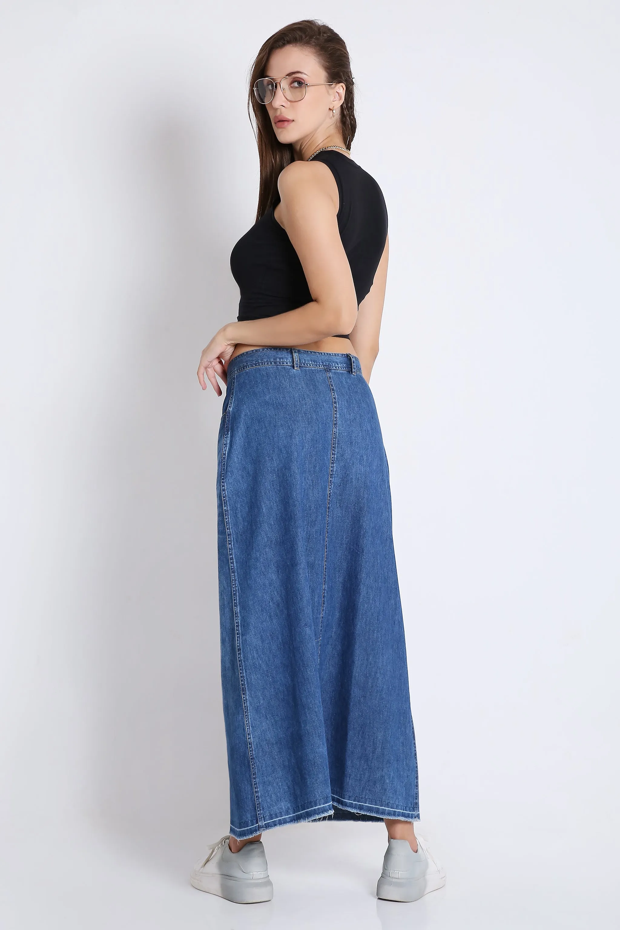 Long Denim Skirt French Theory