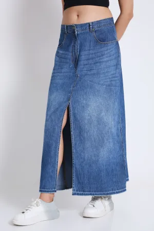 Long Denim Skirt French Theory