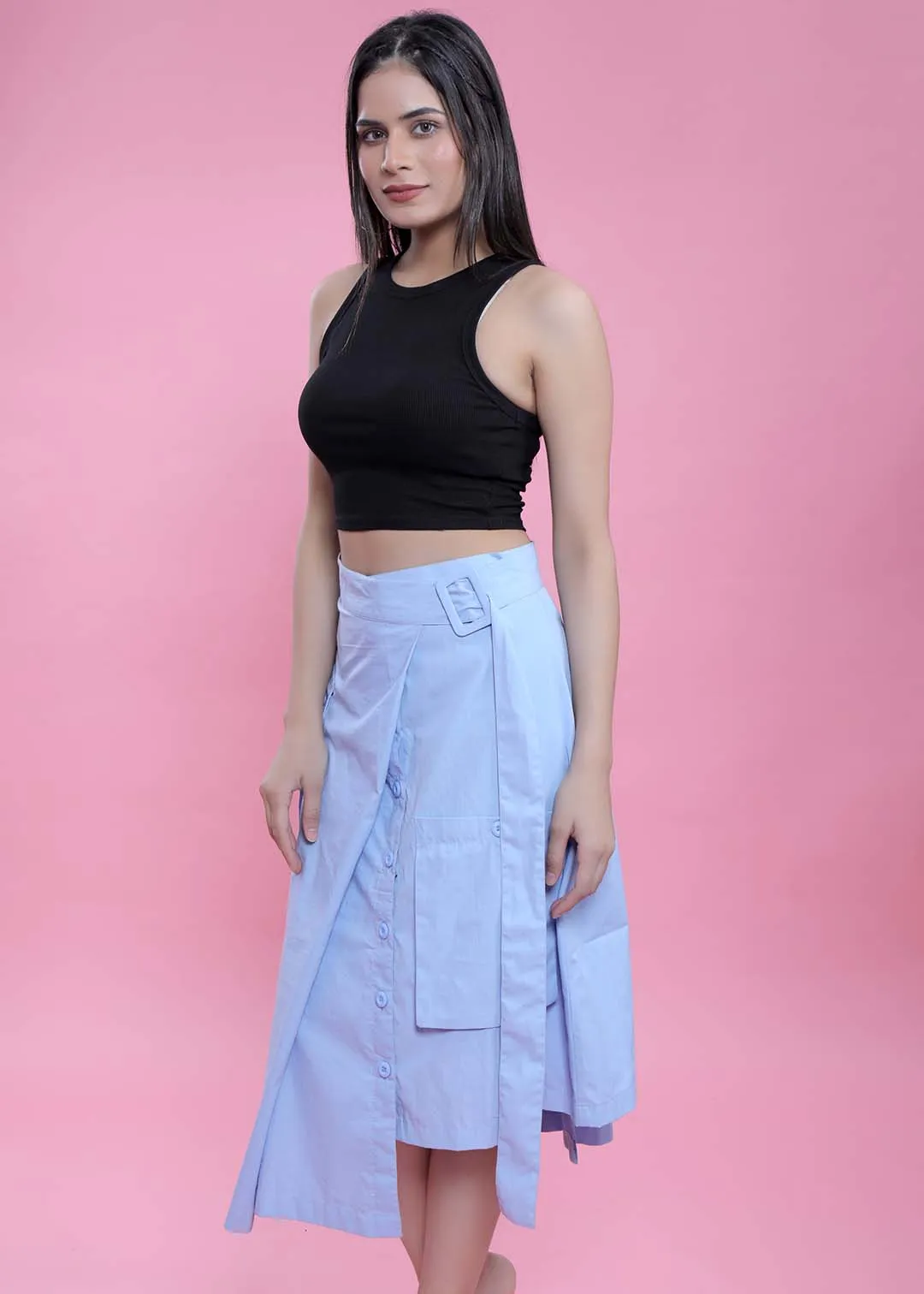 Midi Black Cargo Skirt French Theory
