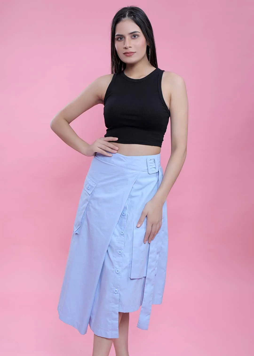Midi Black Cargo Skirt French Theory