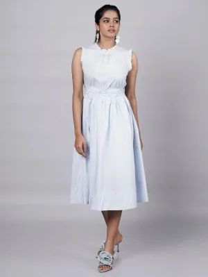 Old Money Aesthetic Timeless Blue Dress French Theory