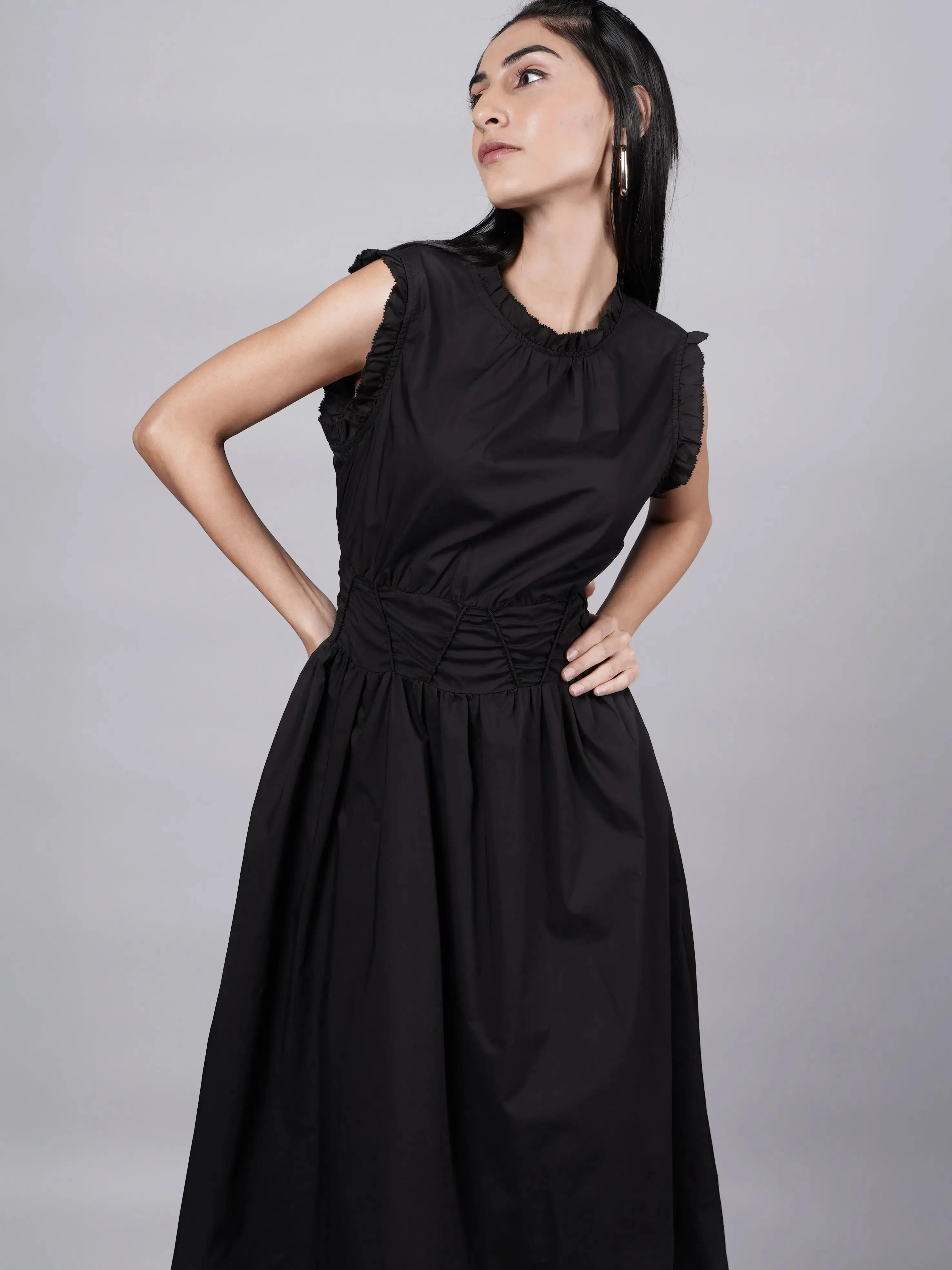Old Money Influence Black Dress French Theory