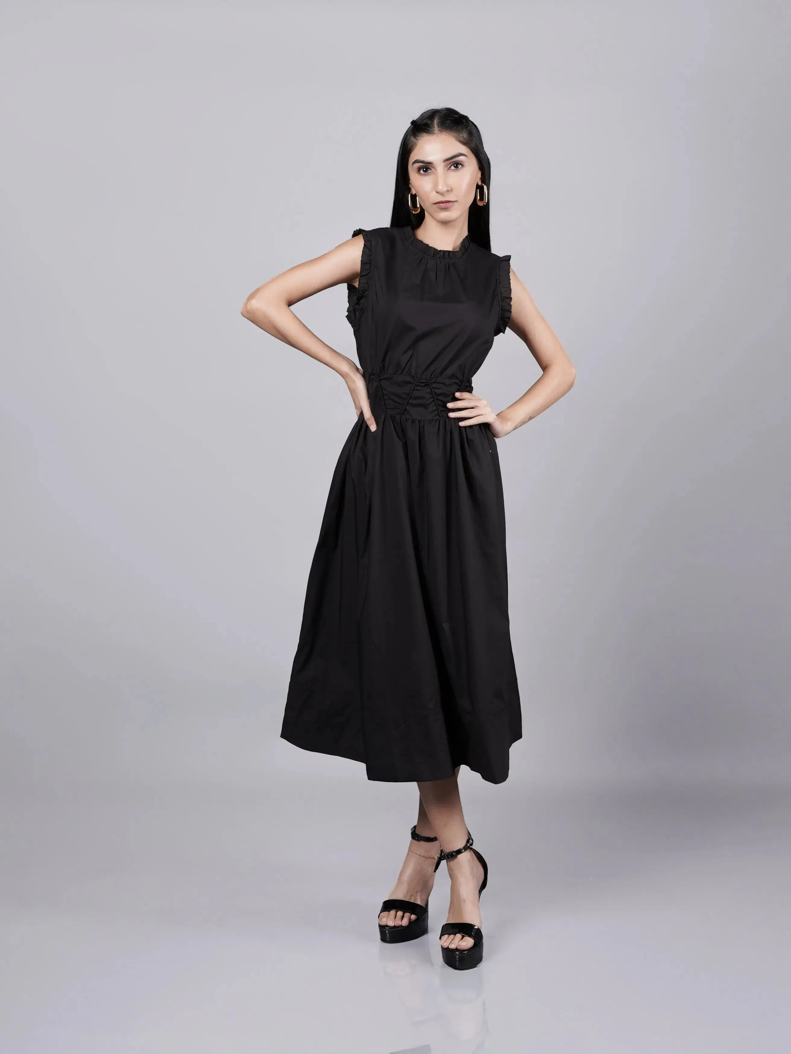 Old Money Influence Black Dress French Theory