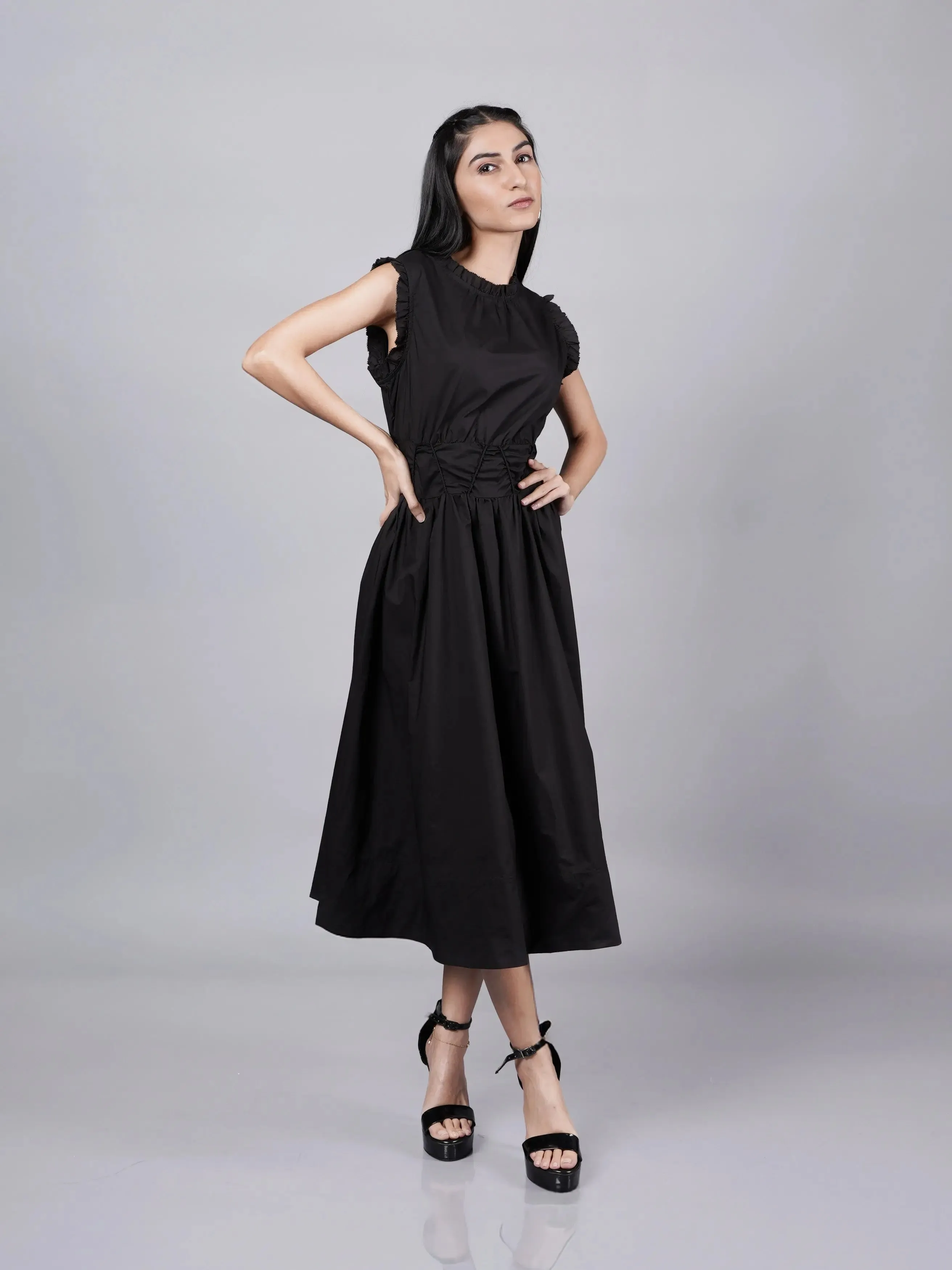 Old Money Influence Black Dress French Theory