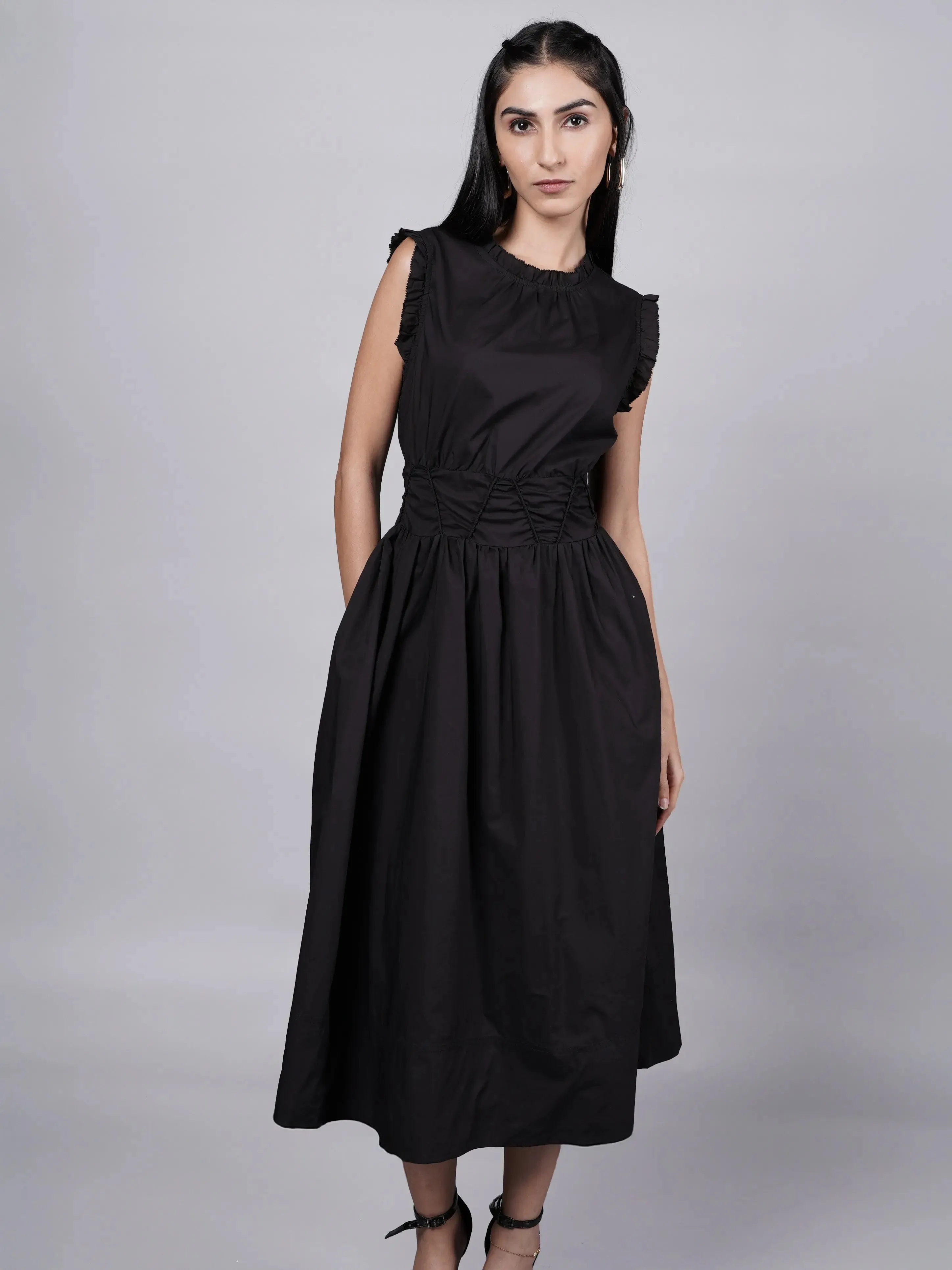 Old Money Influence Black Dress French Theory