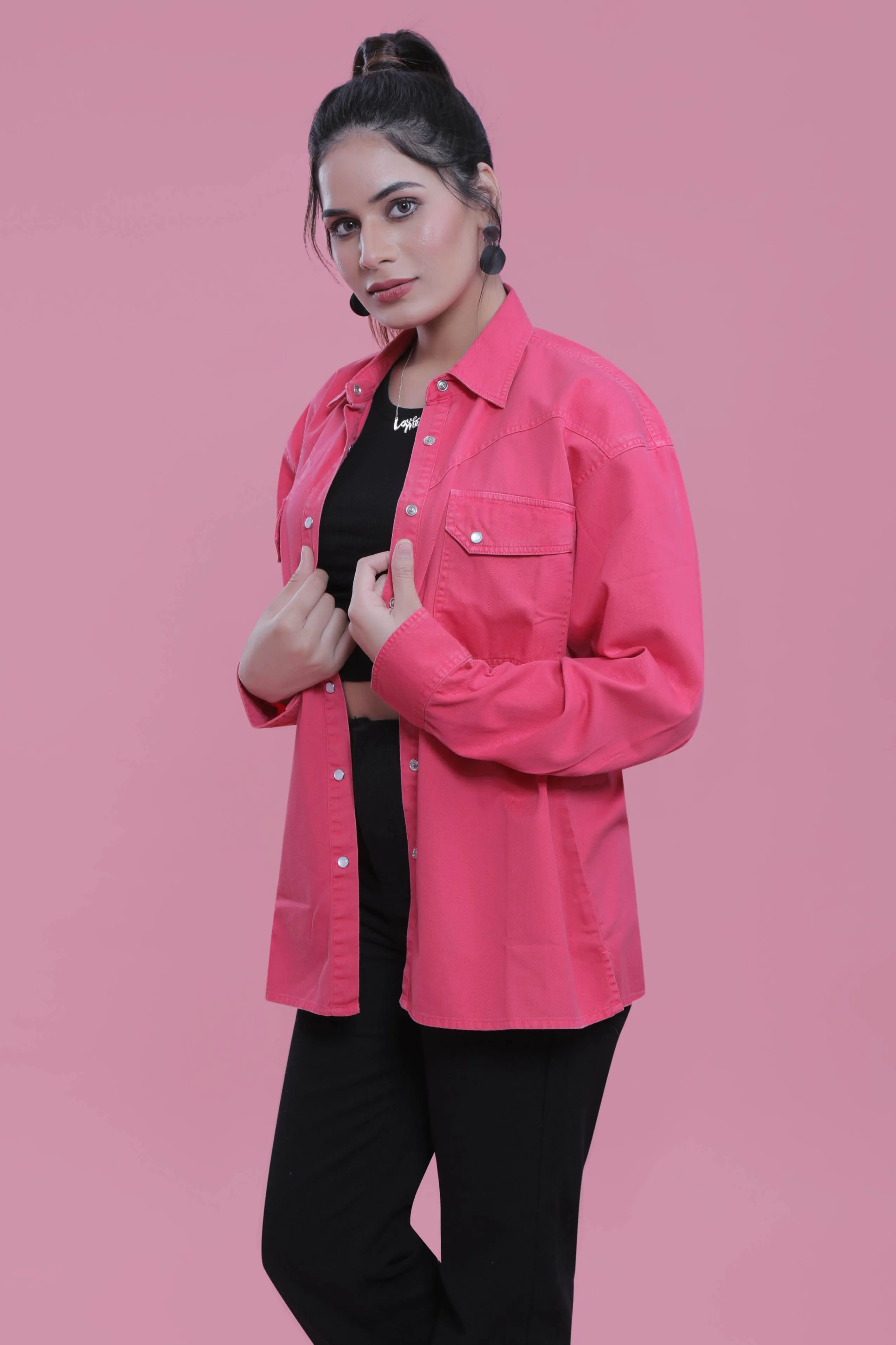 Overdyed Long Sleeves Oversized Jacket French Theory