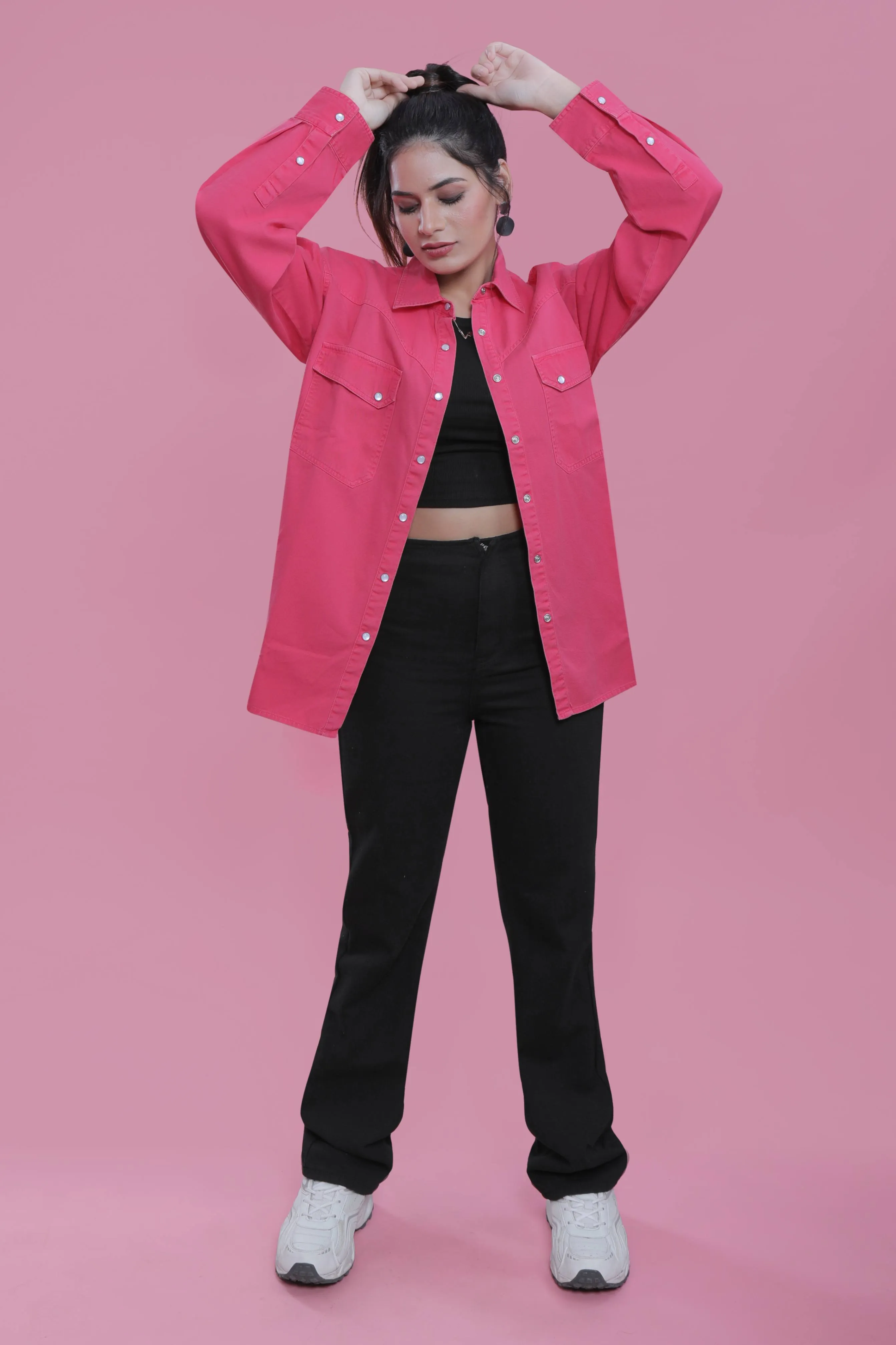 Overdyed Long Sleeves Oversized Jacket French Theory