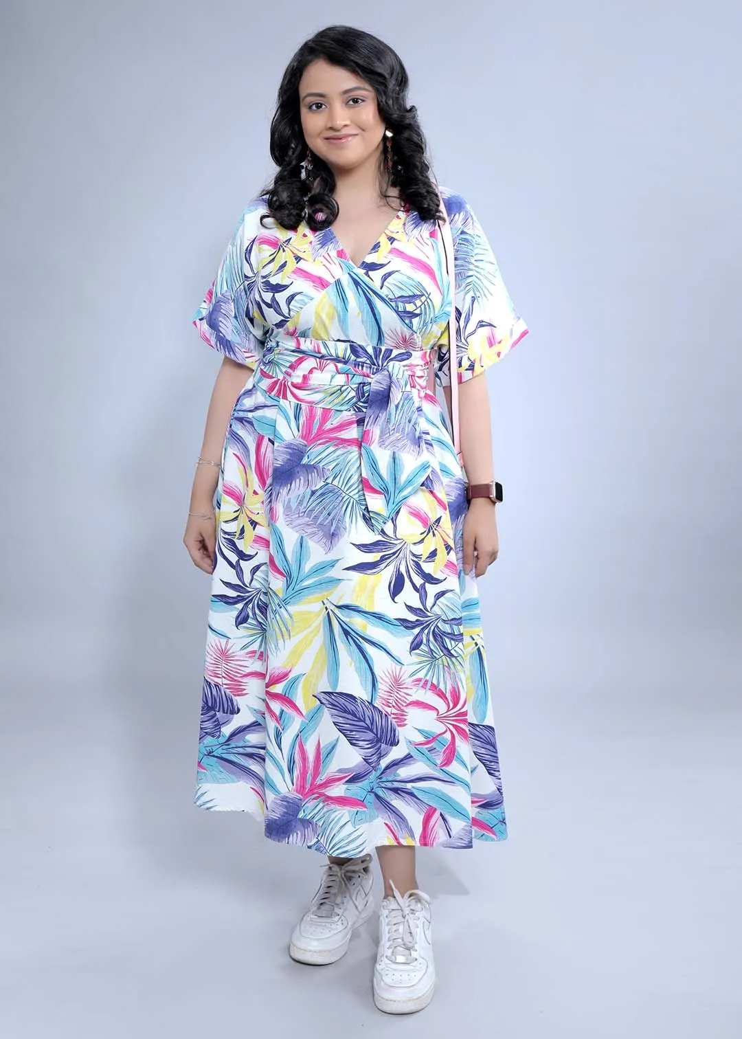 Printed A-Line Dress French Theory