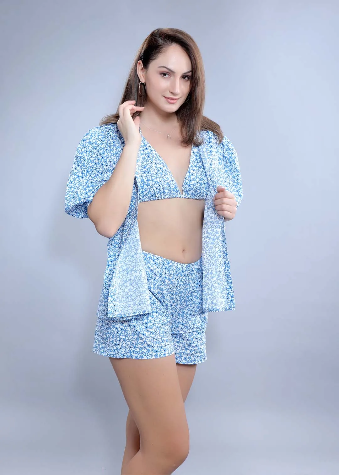 Printed Bikini Top French Theory