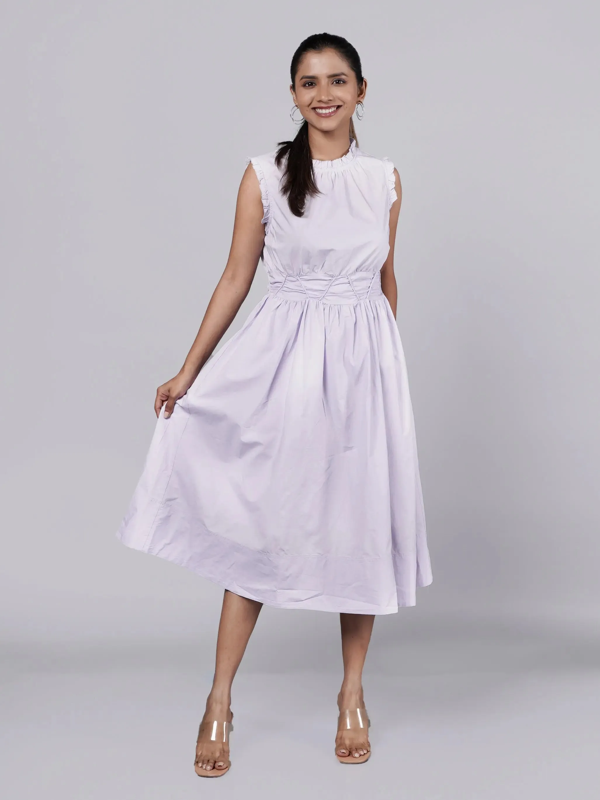 Refined Lavender Dress Old Money Style French Theory